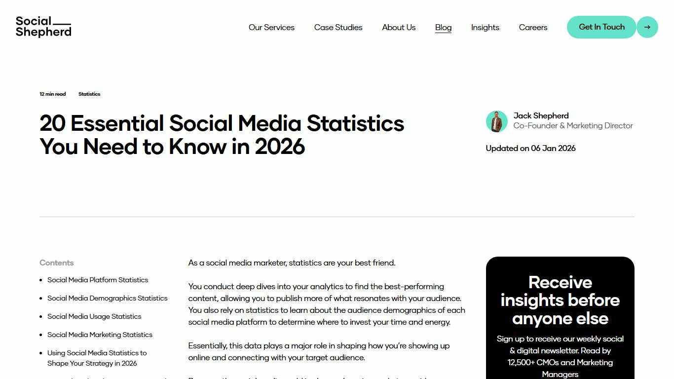 20 Essential Social Media Statistics You Need to Know in 2026
